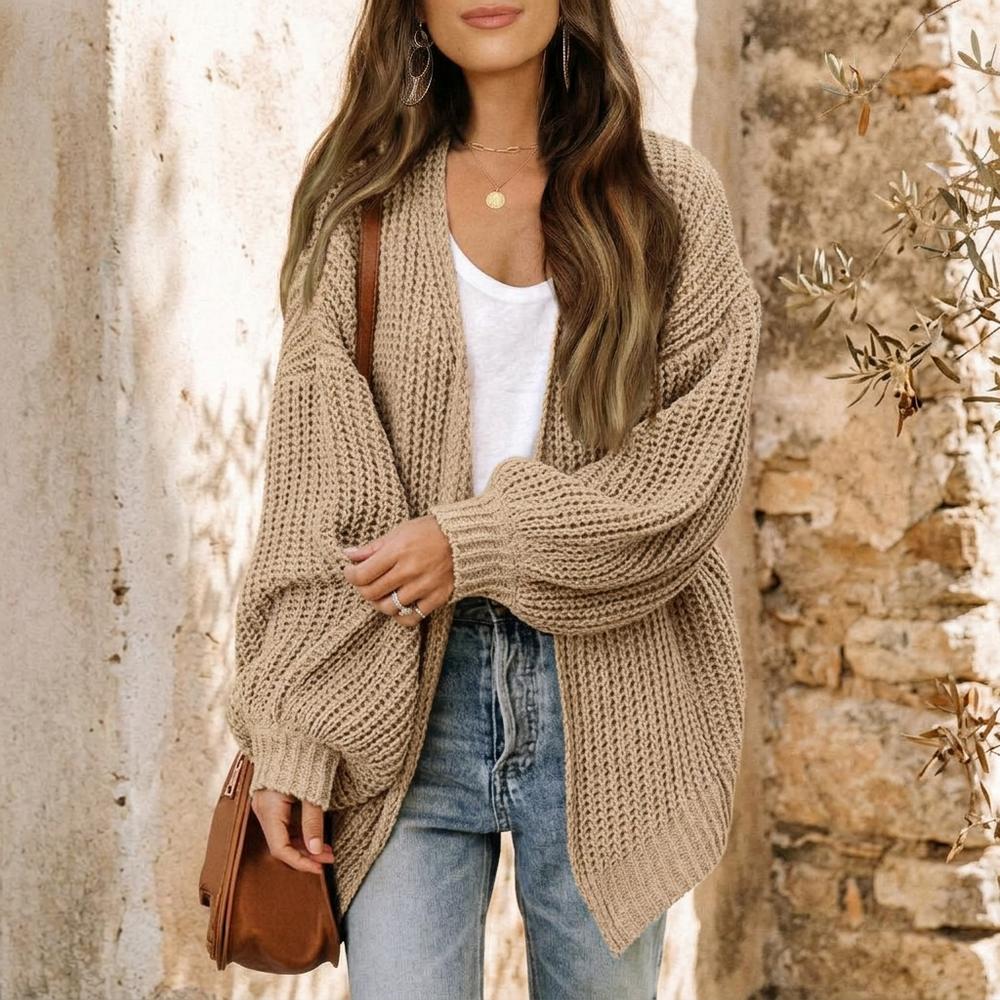 Heidi Outlet - Danor | Grobgestrickter Offener Cardigan