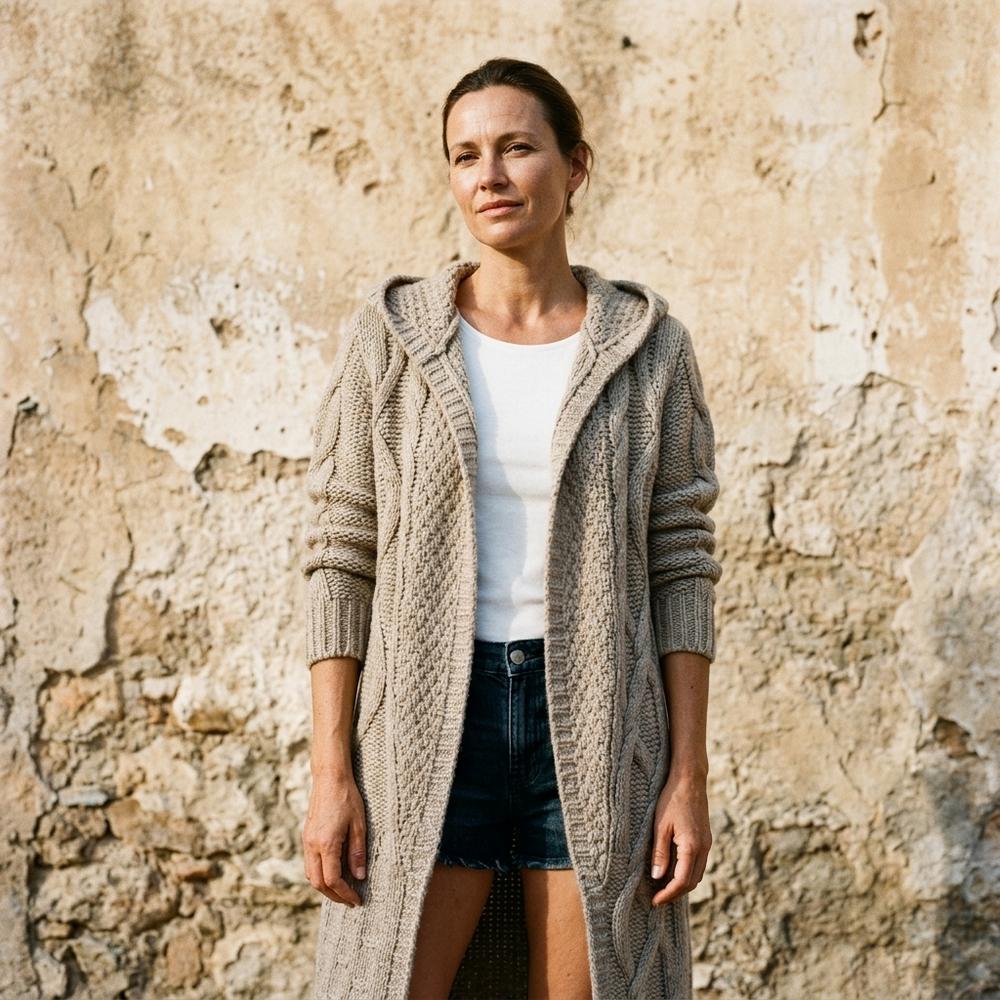Heidi Outlet - Coven | Lange Strukturierte Strickjacke