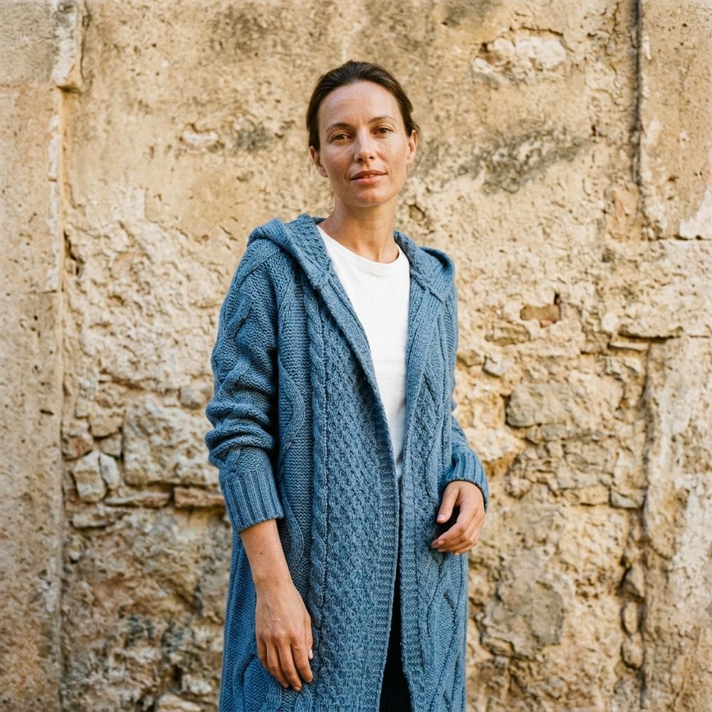 Heidi Outlet - Coven | Lange Strukturierte Strickjacke