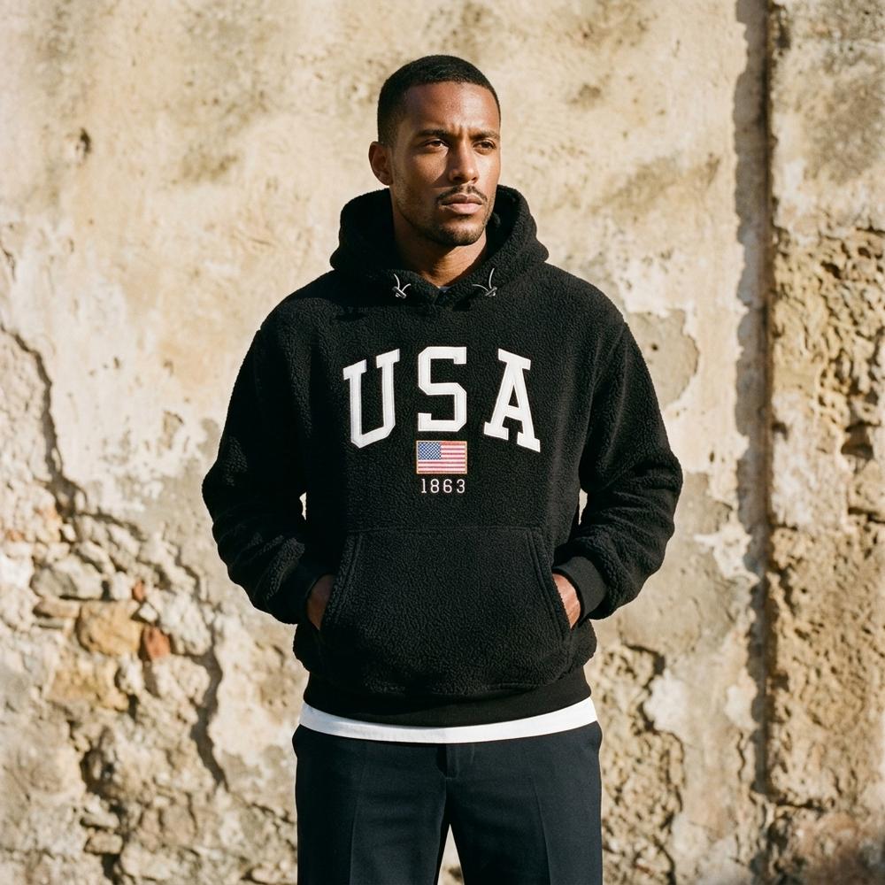 Heidi Outlet - Camer | Bedruckter Strukturierter Hoodie