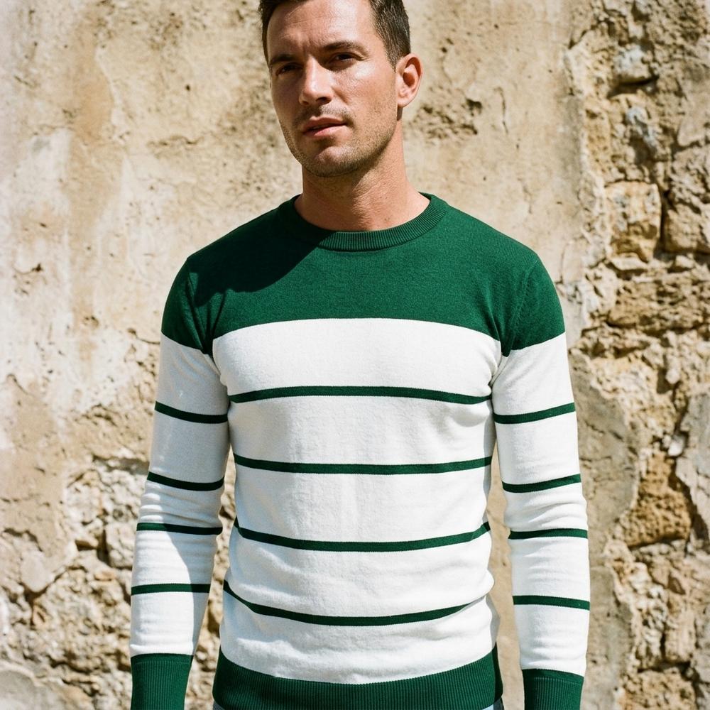 Heidi Outlet - Zavin | Langärmliger Gestreifter Pullover