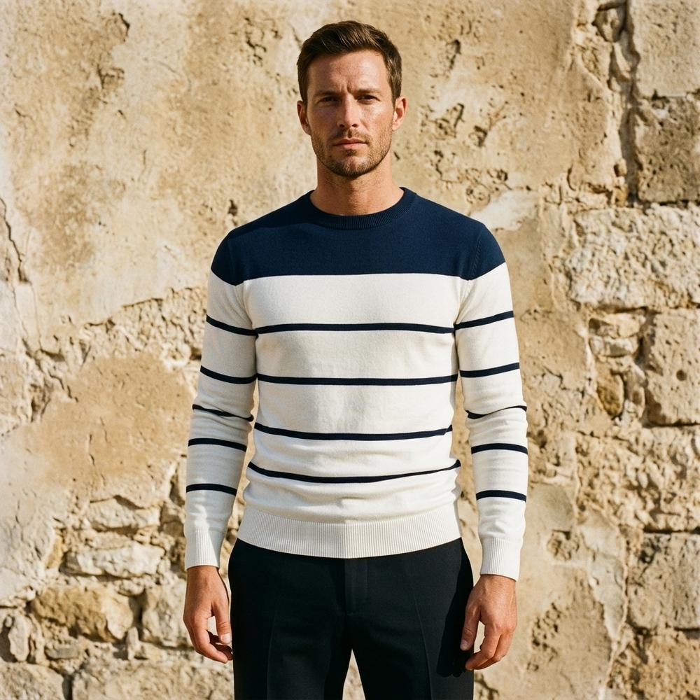 Heidi Outlet - Zavin | Langärmliger Gestreifter Pullover