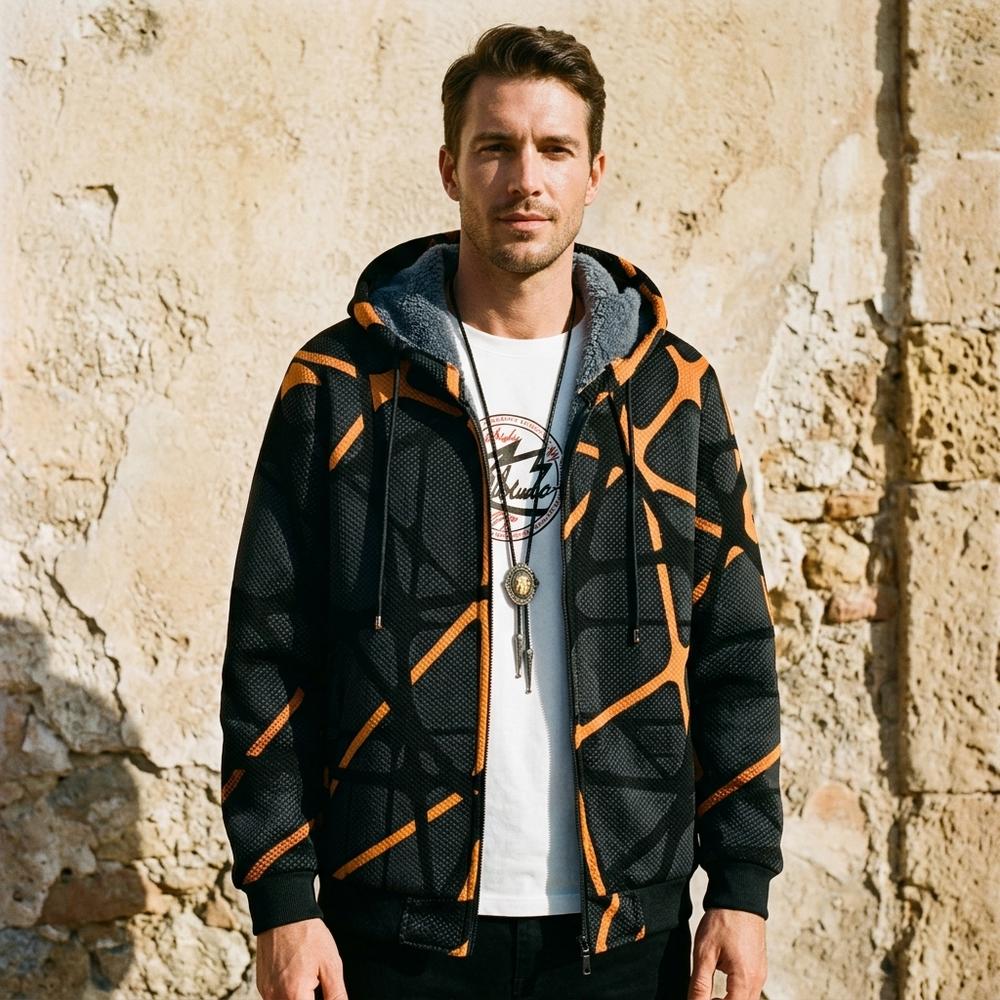 Heidi Outlet - Nezan | Gefütterte Bedruckte Jacke