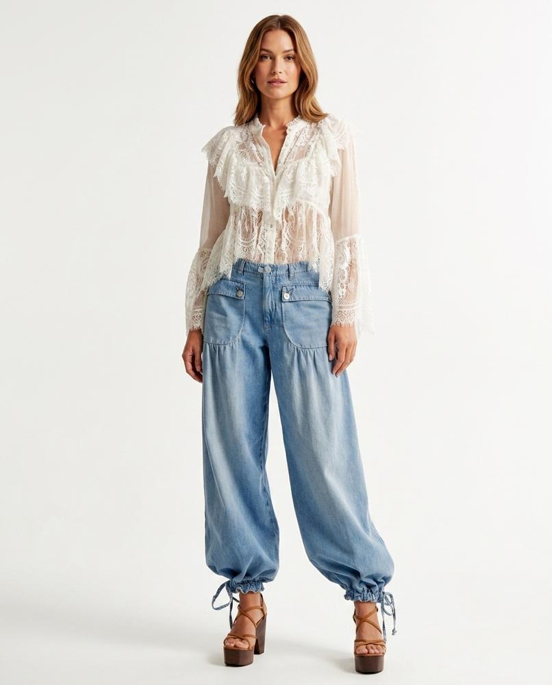 Heidi Outlet - Malin | Ballonförmige geraffte Hose Damen