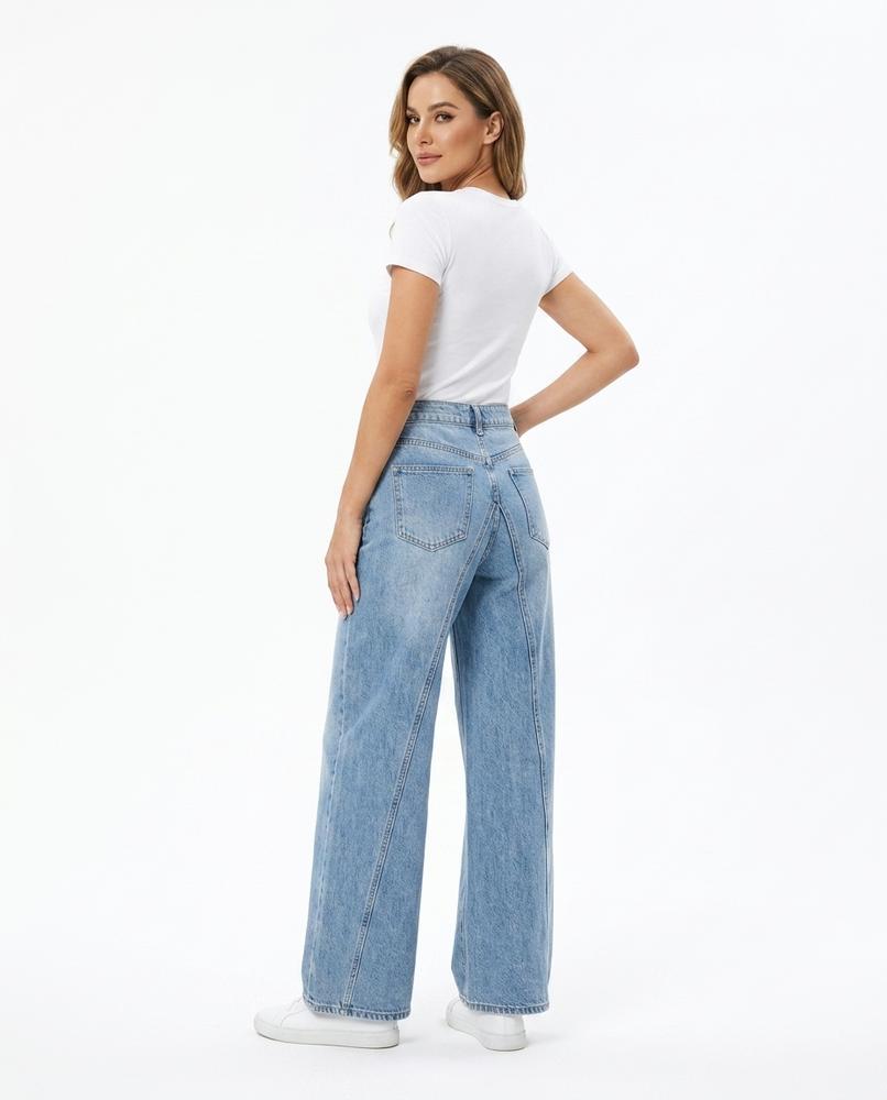 Heidi Outlet - Calen | Gewaschene Weit Geschnittene Hose Damen