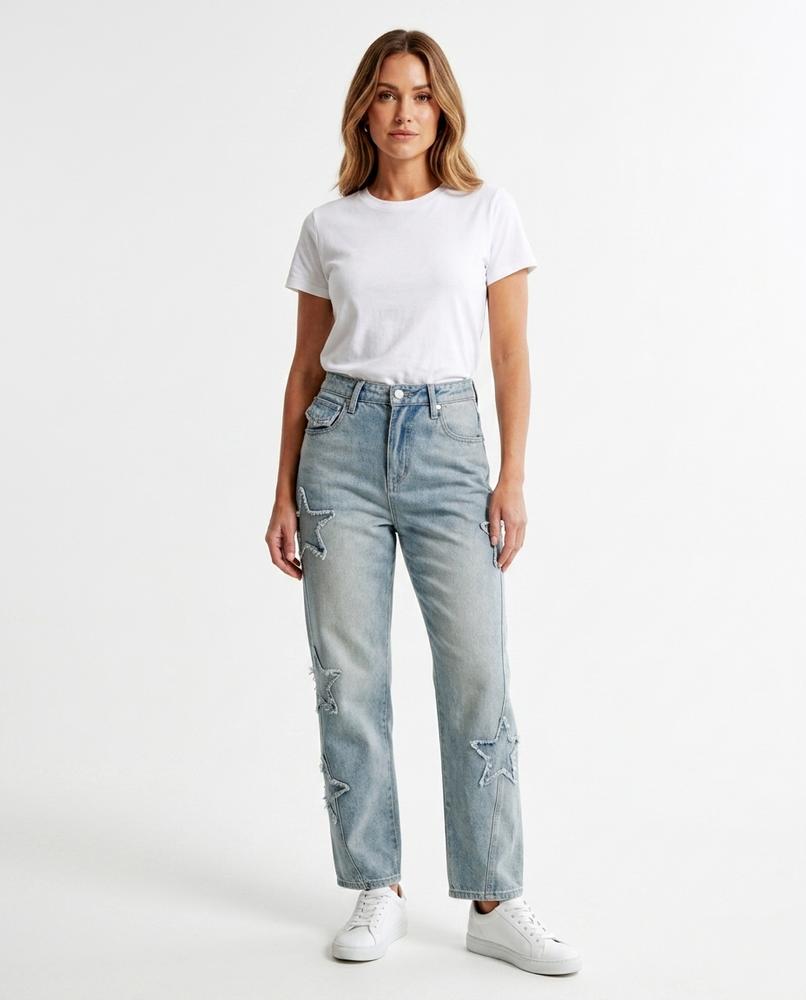 Heidi Outlet - Alnav | Gerade Geschnittene Verwaschene Hose Unisex