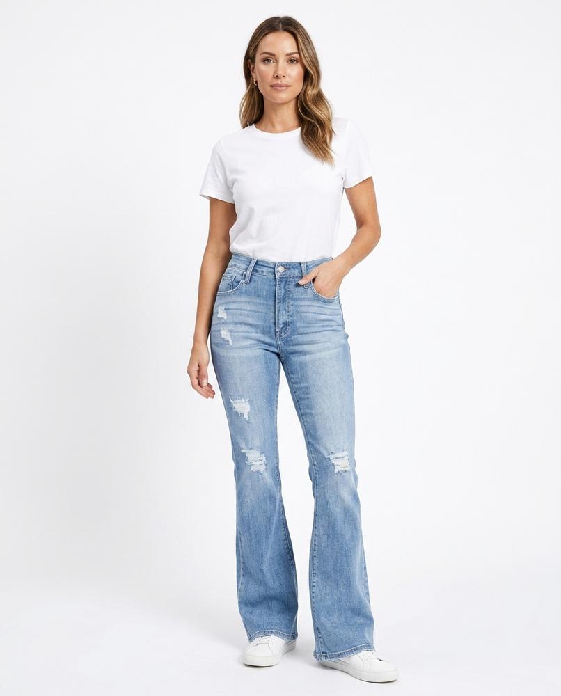 Heidi Outlet - Tavar | Ausgestellte Zerrissene Hose Damen