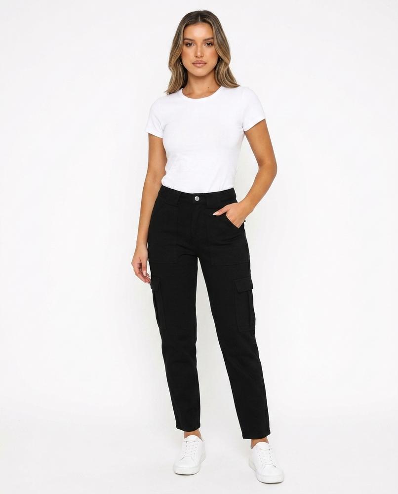 Heidi Outlet - Yovin | Gerade Geschnittene Baumwoll Hose Damen