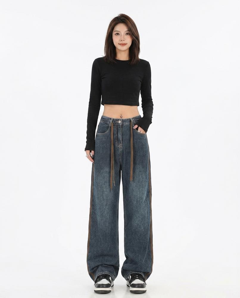 Heidi Outlet - Midan | Weit Geschnittene Denim Hose Damen