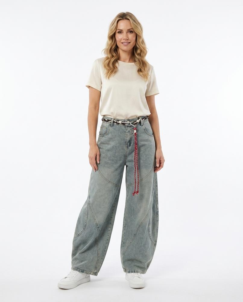 Heidi Outlet - Nivel | Weite Kontrastgesteppte Hose Unisex