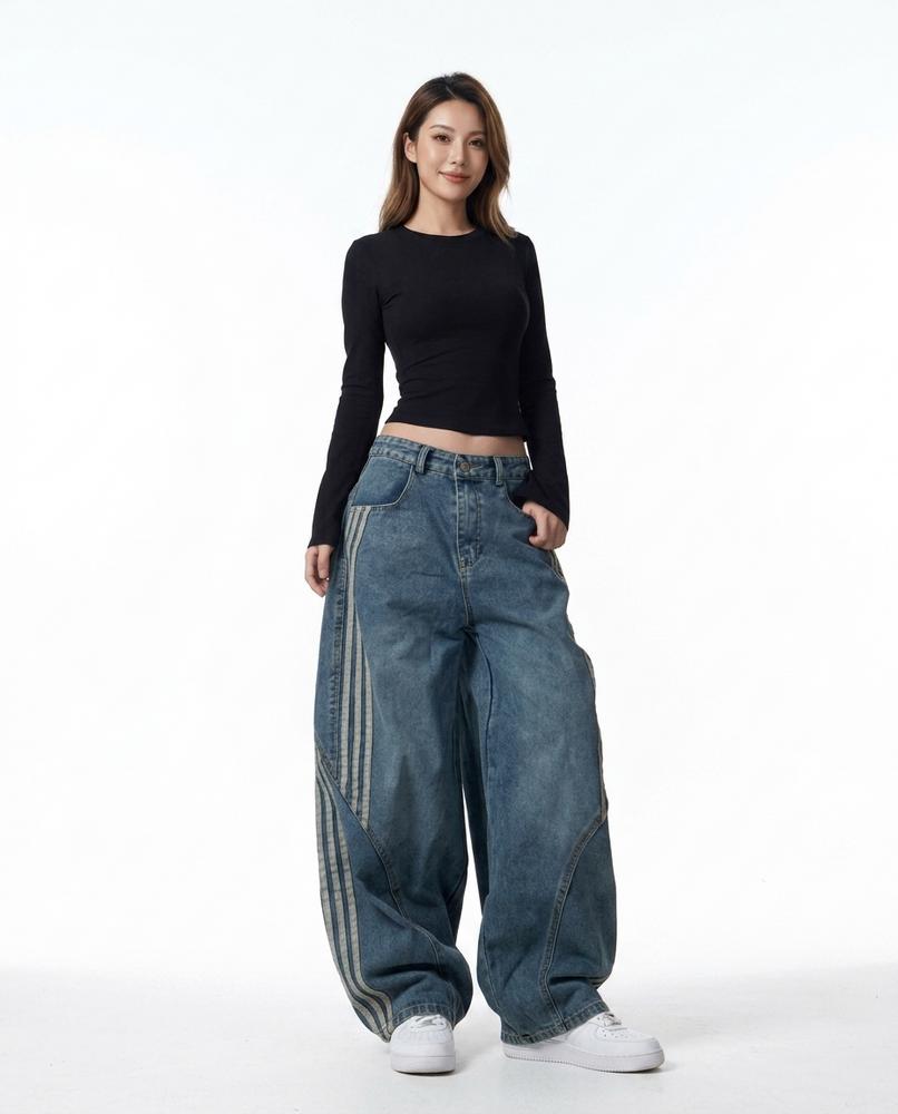 Heidi Outlet - Tasol | Weit Geschnittene Baumwoll Hose Unisex