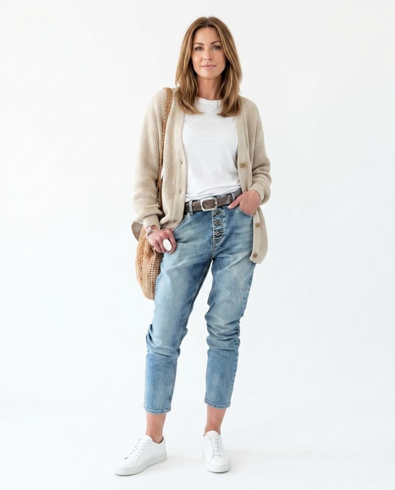 Heidi Outlet - Rovel | Locker Geschnittene Denim Hose Damen