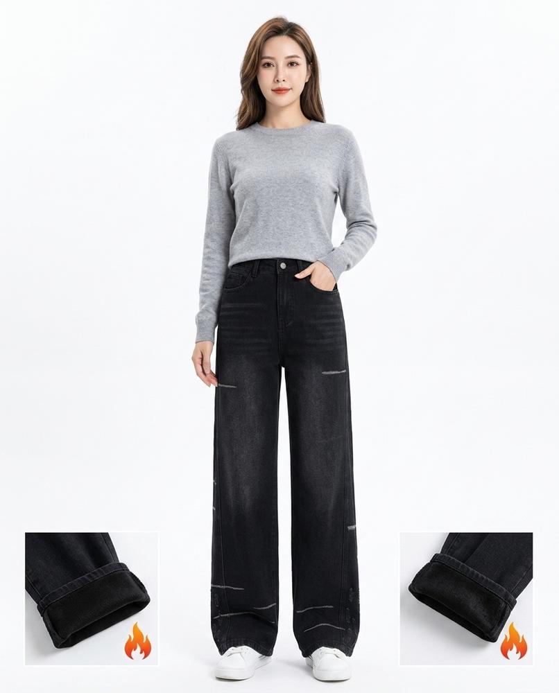 Heidi Outlet - Keral | Gefütterte Weitgeschnittene Hose Damen