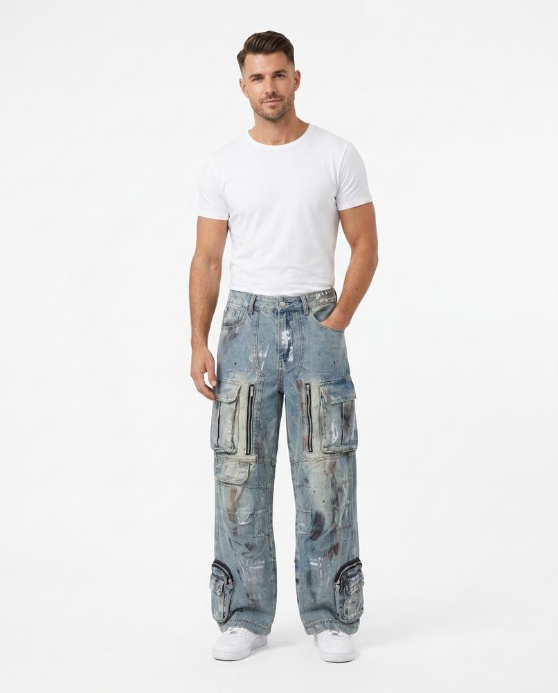 Heidi Outlet - Nisen | Weite Bemalte Hose Unisex