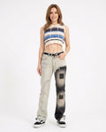 Heidi Outlet - Covin | Zweifarbige Baumwoll Hose Unisex