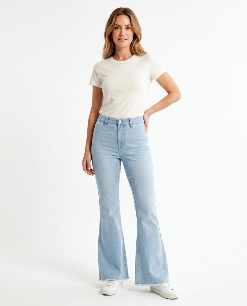 Heidi Outlet - Lykar | Ausgestellte Hochgeschnittene Hose Damen
