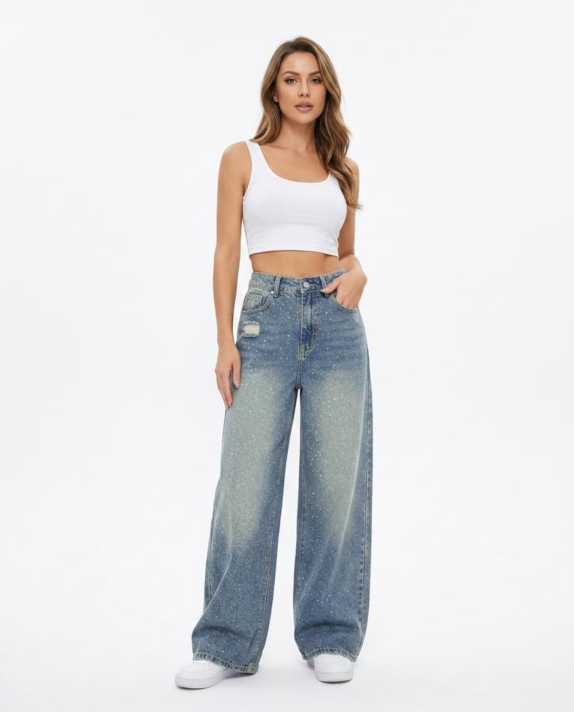 Heidi Outlet - Nomin | Hoch Taillierte Weit Geschnittene Hose Damen
