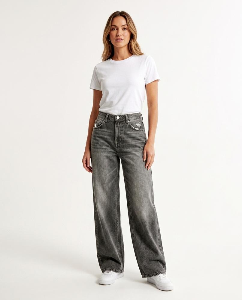 Heidi Outlet - Nomin | Hoch Taillierte Weit Geschnittene Hose Damen