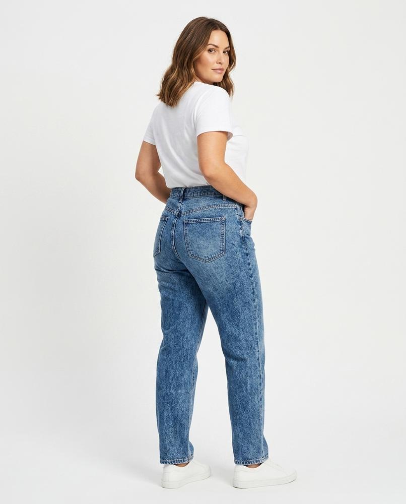 Heidi Outlet - Nehal | Hoch Taillierte Baumwoll Hose Damen