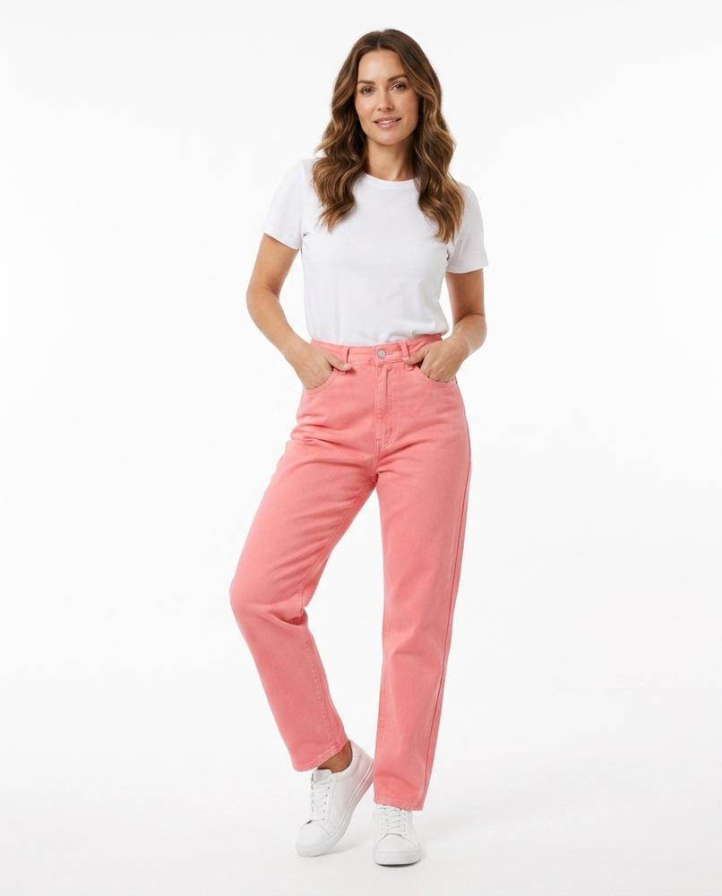 Heidi Outlet - Nehal | Hoch Taillierte Baumwoll Hose Damen