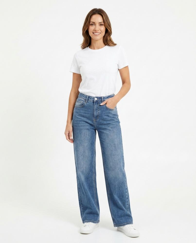 Heidi Outlet - Lytir | Gerade Geschnitten Gewaschen Hose Damen