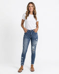 Heidi Outlet - Sesol | Enganliegende Zerrissene Hose Damen