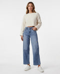 Heidi Outlet - Aldan | Verkürzte Used-Look Hose Damen