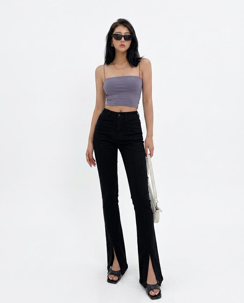 Heidi Outlet - Kalen | Enganliegende Ausgestellte Hose Damen