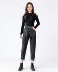 Heidi Outlet - Ketor | Hochgeschnittene Baumwoll Hose Damen