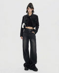 Heidi Outlet - Mamor | Weit Geschnittene Baumwoll Hose Damen