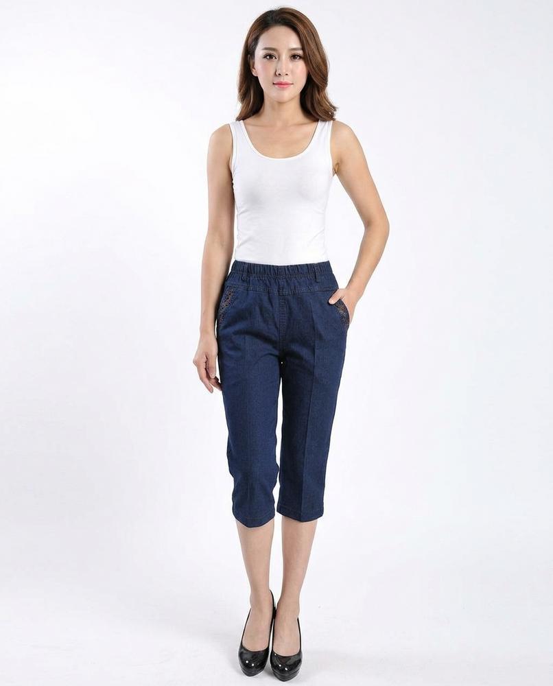 Heidi Outlet - Romer | Verkürzte Elastische Hose Damen