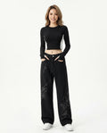 Heidi Outlet - Nokar | Bestickte Weite Hose Unisex