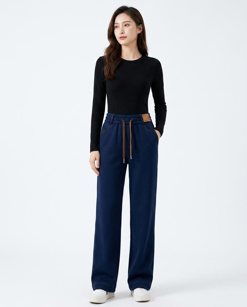 Heidi Outlet - Milen | Gefütterte Gerade Geschnittene Hose Damen