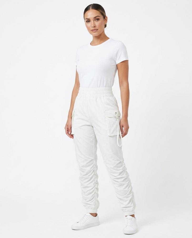 Heidi Outlet - Lolor | Hochgeschnittene Geraffte Hose Damen