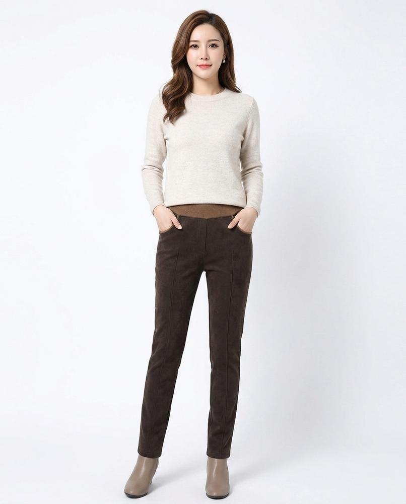 Heidi Outlet - Lesin | Hochgeschnittene Elastische Hose Damen