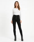 Heidi Outlet - Vamor | Geschnürte Hochgeschnittene Hose Damen