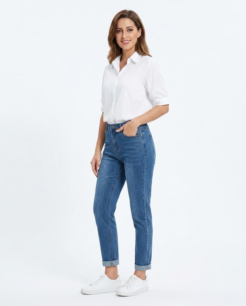 Heidi Outlet - Rasan | Hochgeschnittene Konische Hose Damen