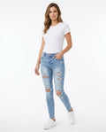 Heidi Outlet - Timir | Zerrissene Eng Anliegende Hose Damen