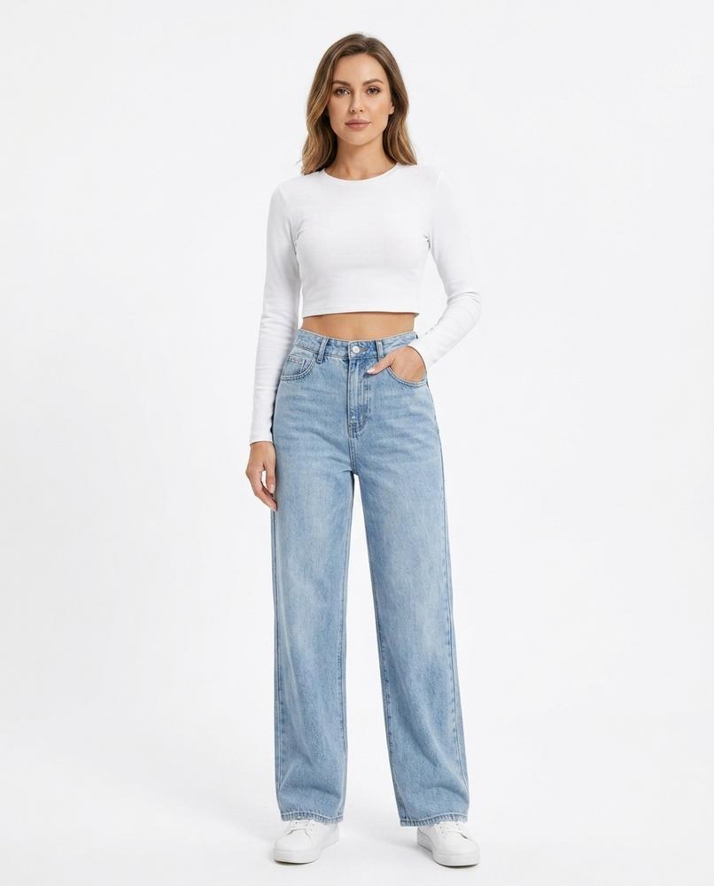 Heidi Outlet - Lozan | Weit Geschnittene Baumwoll Hose Damen