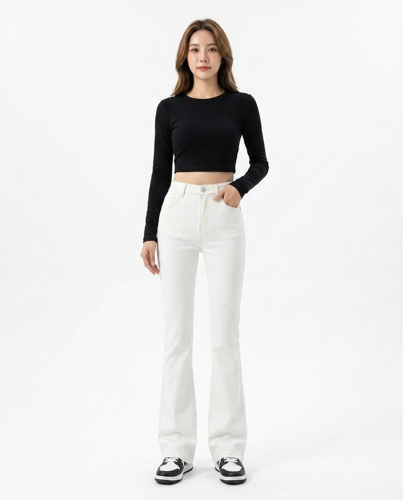 Heidi Outlet - Lamon | Gerade Geschnittene Baumwoll Hose Unisex