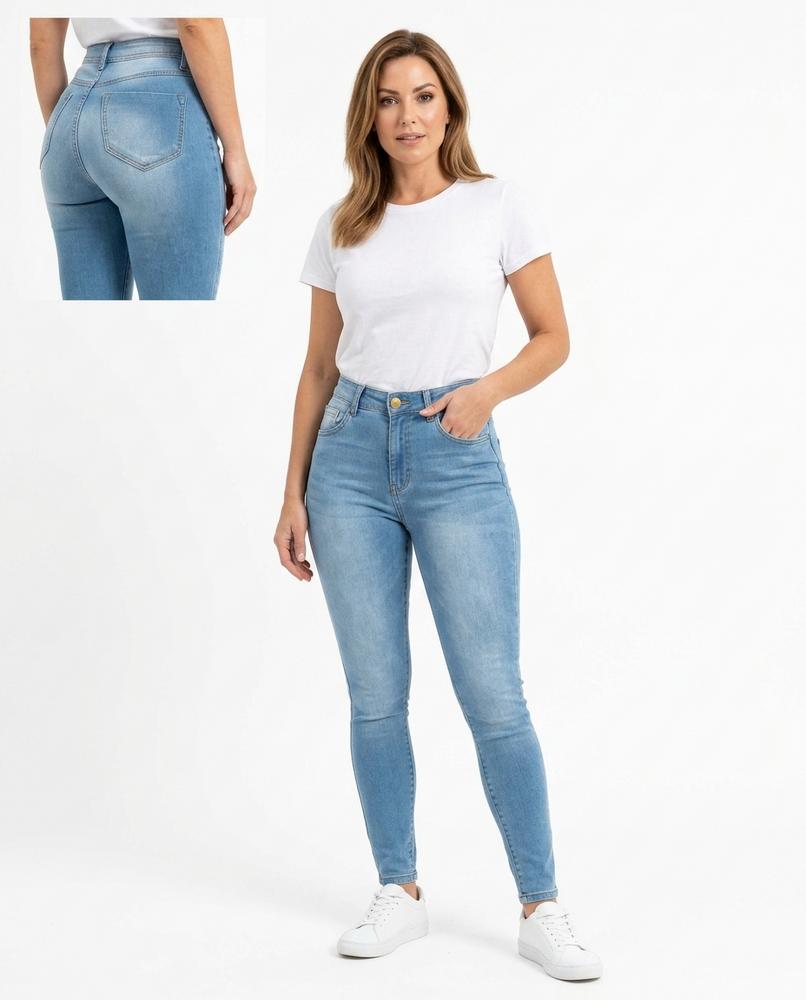 Heidi Outlet - Midar | Figurbetonte Denim Hose Damen