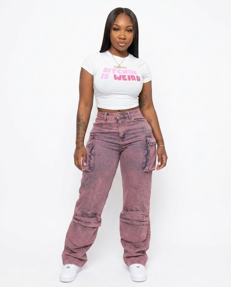 Heidi Outlet - Seken | Gewaschene Weitgeschnittene Hose Unisex