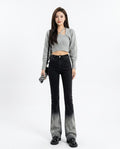 Heidi Outlet - Neron | Farbverlaufende Ausgestellte Hose Damen