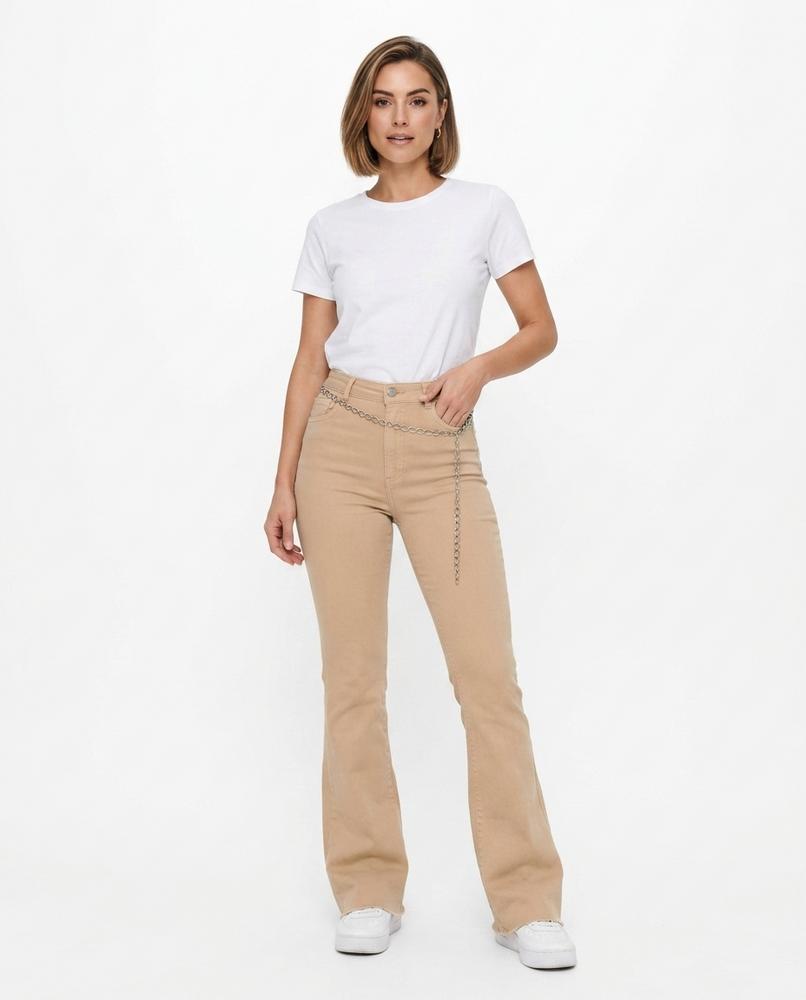 Heidi Outlet - Rinal | Hochgeschnittene Ausgestellte Hose Damen