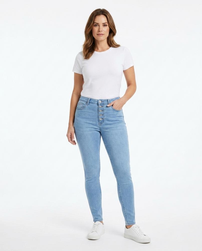 Heidi Outlet - Lohal | Hochtaillierte Geknöpfte Hose Damen