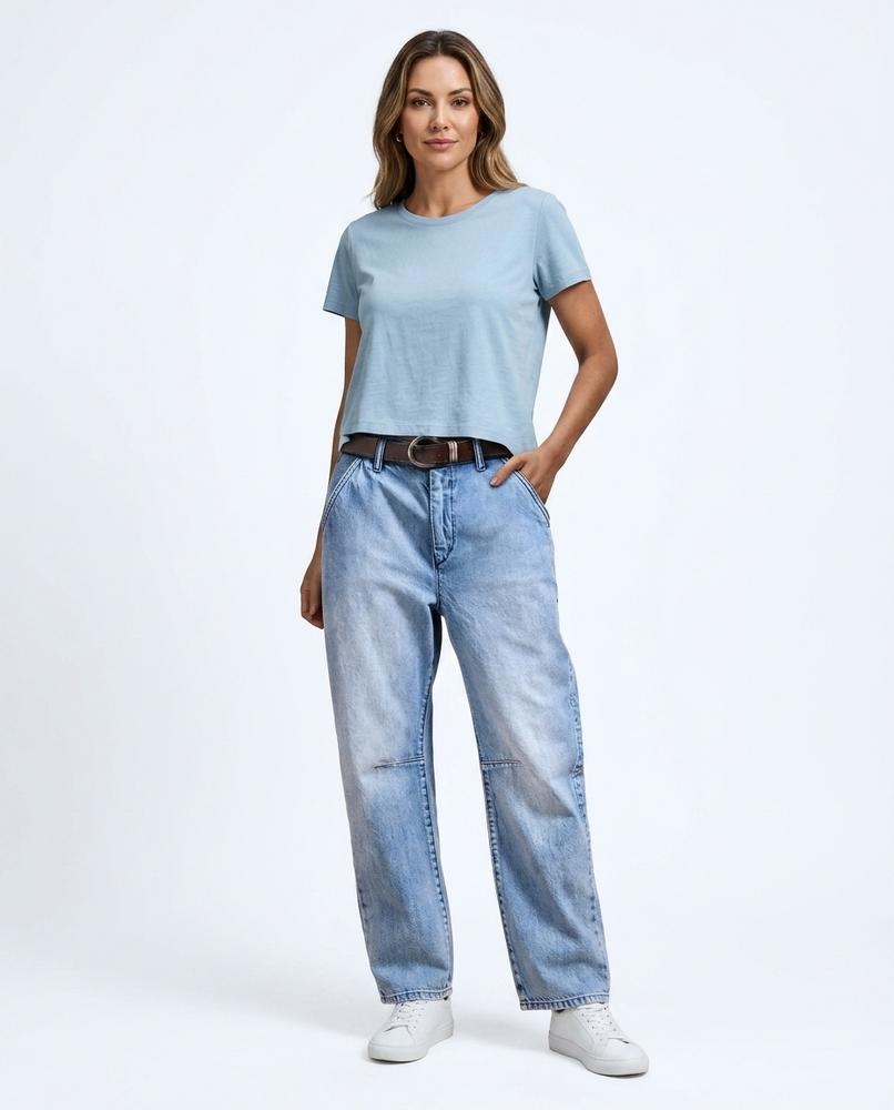 Heidi Outlet - Zenor | Gerade Geschnittene Baumwoll Hose Damen