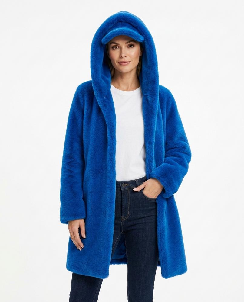 Heidi Outlet - Mivel | Langer Plüschiger Mantel Unisex