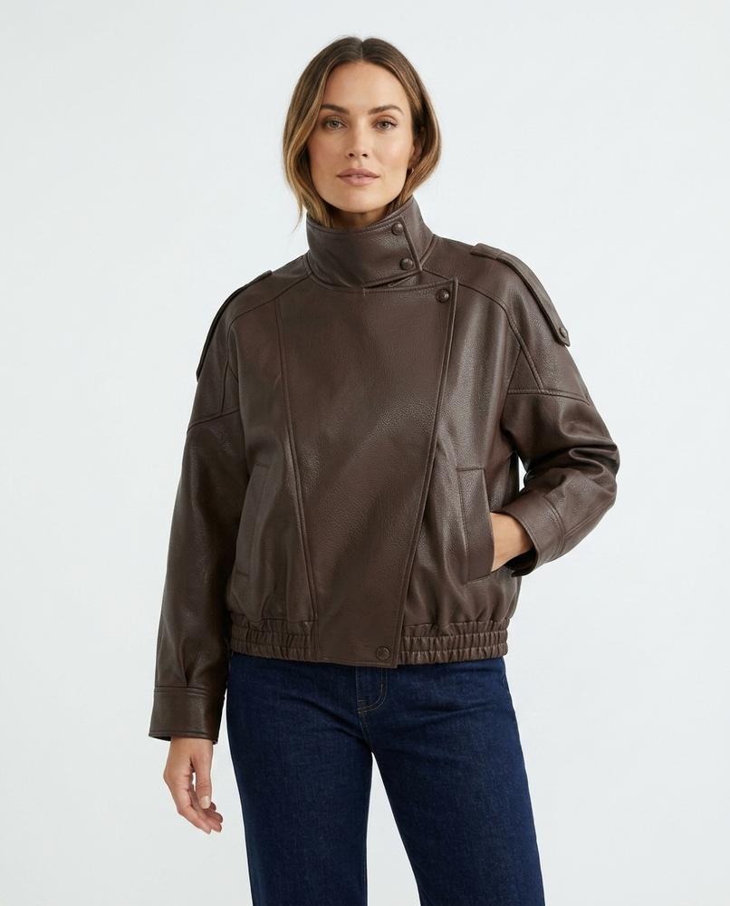 Heidi Outlet - Rimon | Asymmetrisch Genoppt Jacke Damen