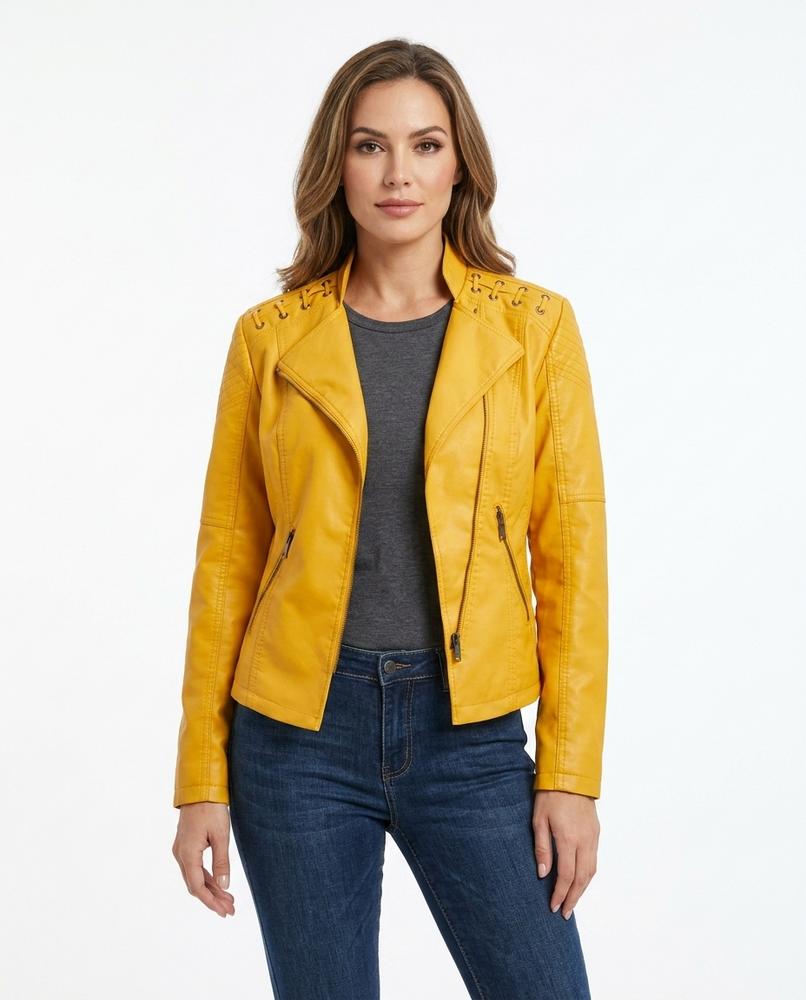 Heidi Outlet - Maron | Asymmetrisch Tailliert Jacke Damen