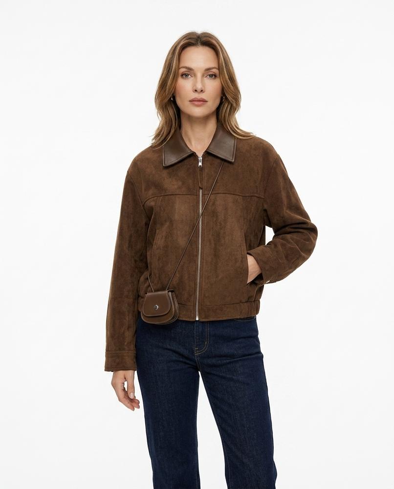 Heidi Outlet - Rital | Reißverschluss Kontrastkragen Jacke Unisex